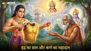 इंद्र देव ने क्यों किया कर्ण से छल? (AI Generated Image)