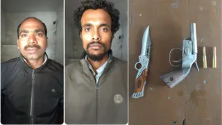 देसी कट्टा-कारतूस और चाकू के साथ दो बदमाश गिरफ्तार