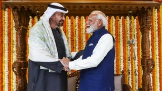 वर्ष 2022 में भारत व यूएई में कारोबारी समझौता हुआ था (फोटो: पीटीआई)