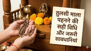 Tulsi Mala Rules: तुलसी माला धारण करने के नियम। (AI generated Image)