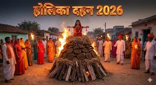 Holika Dahan 2026: क्या है होलिका दहन का शुभ मुहूर्त (Image Source: AI-Generated)