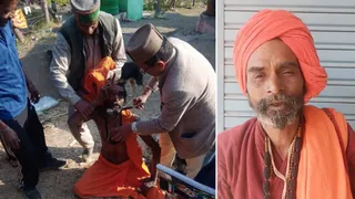 सिरमौर जिले की संगड़ाह पंचायत में साधु के बाल काट दिए गए।