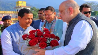 दो दिन के दौरे पर उत्तराखंड में हैं अमित शाह। सभार : सूवि