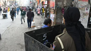 दिल्ली पुलिस के साथ अर्धसैनिक बल की भी तैनाती की गई। फाइल फोटो