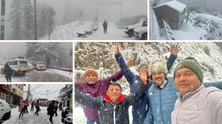 Snowfall In Uttarakhand वसंत पंचमी पर शुक्रवार को प्रकृति ने चकराता और जौनसार–बावर क्षेत्र को बर्फबारी का तोहफा दिया।