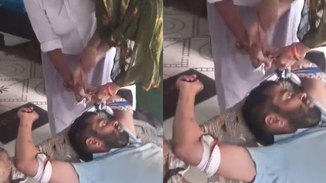 अलीगढ़ में पत्नी ने पति को चारपाई से बांधकर पीटा, सास ने बहू पर तमंचा दिखाकर डराने का लगाया आरोप
