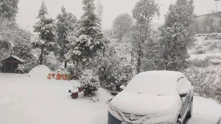 बारिश से शहर शीतलहर की चपेट में है। Jagran