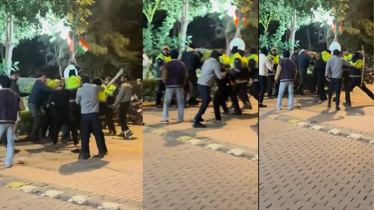 ग्रेटर नोएडा में सोसायटी गेट पर खूनी बवाल, गलत डोरबेल बजाने पर आपस में  भिड़े गार्ड-डिलीवरी ब्वॉय; 4 गिरफ्तार - Greater Noida Delivery Boy Security  Guard Fight At ...