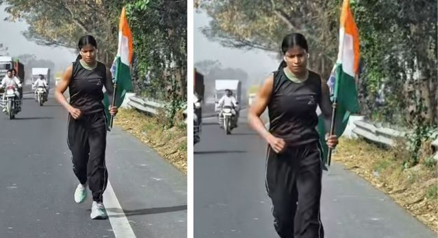 आस्था, संघर्ष और गुरु-भक्ति की मिसाल, दौड़ कर महराजगंज से पटना पहुंची रोमा गुप्ता
