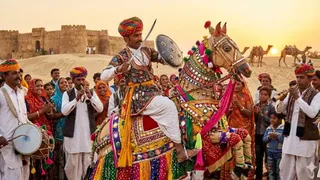 जानिए शेखावाटी के प्रसिद्ध 'कच्छी घोड़ी' नृत्य की कहानी (Image Source: AI-Generated)