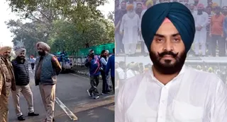 पटियाला में आप विधायक पठानमाजरा के सरकारी आवास के बाहर पहुंची पुलिस फोर्स (फोटो: जागरण)
