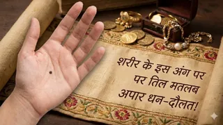 Samudrik Shastra: तिल के रहस्य। (Ai Generated)