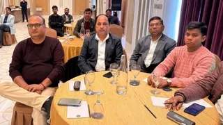 वित्त मंत्री निर्मला सीतारमण का बजट भाषण सुनते दलित इंडियन चैंबर ऑफ कॉमर्स एंड इंडस्ट्री (डिक्की) के सदस्य