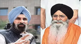 अकाली दल नेता बिक्रम मजीठिया और एसजीपीसी प्रधान एडवोकेट हरजिंदर सिंह धामी।