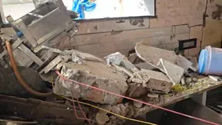 सिलेंडर फटने से होटल को काफी नुकसान पहुंचा।