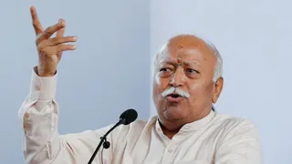 राष्ट्रीय स्वयंसेवक संघ के सरसंघचालक डॉ. मोहन भागवत। (रॉयटर्स)