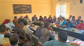 चाकुलिया प्रखंड कार्यालय स्थित सभागार में चुनाव चिह़न