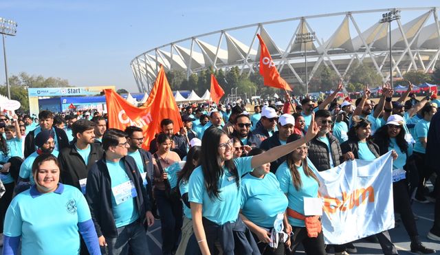 दिल्ली में कैंसर के खिलाफ एकजुटता, पदयात्रा में छह हजार लोग शामिल; बढ़ाया मरीजों का हौसला
