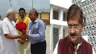 फेसबुक प्रोफाइल पर चंद्रशेखर अग्रवाल की तस्वीर और विधायक राज सिन्हा।