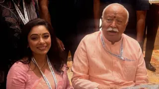 RSS इवेंट में एक्ट्रेस रूपाली गांगुली। (सोशल मीडिया)