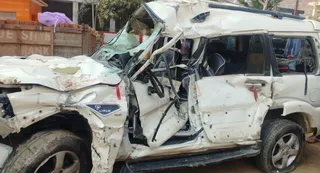 पुलिस के पीछा करने पर स्कार्पियों पलटने से हो गई थी दो की मौत। जागरण