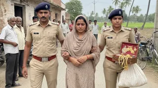 घर से भागी दुल्हन को पुलिस ने प्रेमी संग नालंदा से पकड़ा (AI Generated Image)