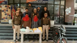 ज्योति नगर थाना पुलिस की गिरफ्त में हत्यारोपित : सौजन्य पुलिस