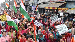 राजस्व गांव के मुद्दे पर लोगों ने दिखाई एकजुटता। फाइल