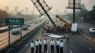 NHAI ने दिल्ली में राष्ट्रीय राजमार्गों से सभी यूनिपोल हटाने का आदेश दिया है। इमेज एआई