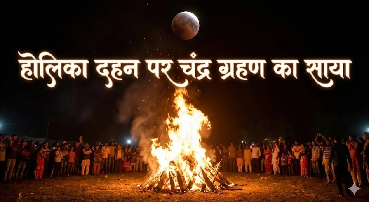 Holika Dahan 2026: 3 मार्च को साल का पहला चंद्र ग्रहण, कब करें होलिका दहन?  पढ़ें सूतक काल और शुभ मुहूर्त - holika dahan 2026 lunar eclipse muhurat  sutak kaal guide