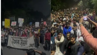 कुलगुरु के बयान के बाद जेएनयू में छात्रों ने किया था विरोध। फोटो: आर्काइव