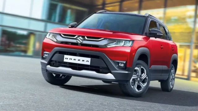 maruti brezza base variant calculate monthly emi payments if down payment one lakh rupees