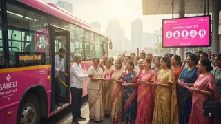 दिल्ली सरकार 2 मार्च को राष्ट्रपति द्रौपदी मुर्मू द्वारा 'सहेली पिंक स्मार्ट कार्ड' लॉन्च करेगी। इमेज एआई जेनरेटेड