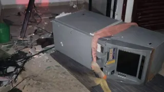 बठिंडा में तोड़ा गया एटीएम।