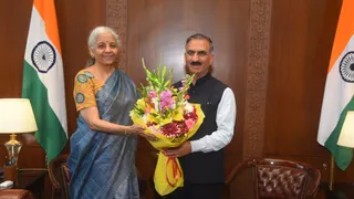 दिल्ली में केंद्रीय मंत्री निर्मला सीतारमण से मुलाकात के दौरान सीएम सुखविन्द्र सिंह सुक्खू।