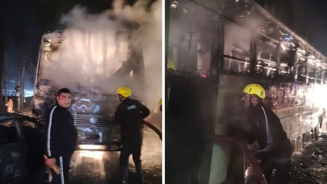 रुड़की: रोडवेज बस व कार में जोरदार टक्कर से लगी आग, बाल-बाल बचे 30 यात्री
