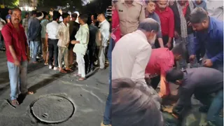 सीवर चैंबर में उतरे दो सफाईकर्मियों की मौत।
