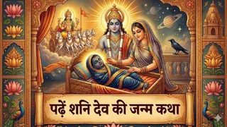Shani Dev: शनि देव की जन्म कथा। (Ai Generated Image)
