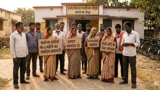 गोड्डा में मनरेगा कर्मियों का मानदेय 6 महीने से बकाया, होली-ईद फीकी (AI Generated Image)