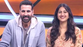 फिल्म अभिनेता अक्षय कुमार के साथ सहारनपुर की फाल्गुनी भारद्वाज। सौ. स्वयं