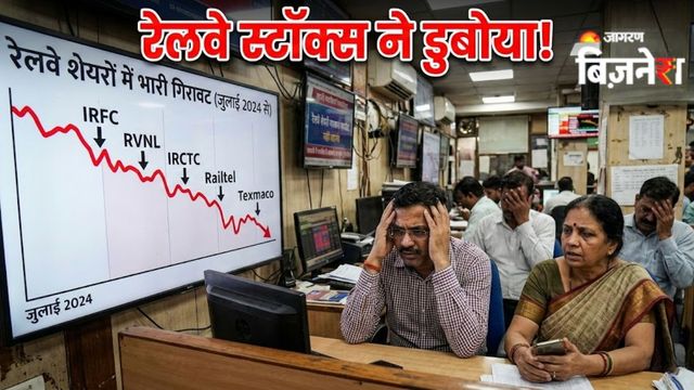 जुलाई 2024 से रेलवे शेयर करा रहे नुकसान, 65% तक टूटे टेक्समैको-Ircon और IRFC; अब आगे क्या? 

