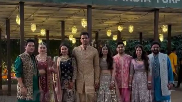 Arjun Tendulkar और सानिया चंडोक की मेहंदी सेरेमनी के Video सामने आए, सारा के लुक्स ने खींचा ध्यान