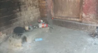 घटना के बाद रामपत के घर पसरा सन्नाटा। जागरण