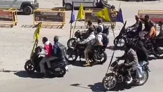 पर्यटन नगरी मनाली में हुड़दंग मचाने वाले बाइक सवार। जागरण