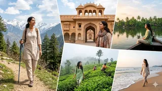 महिलाओं के लिए सबसे सेफ मानी जाती हैं भारत की ये 5 जगहें (Image Source: AI-Generated)