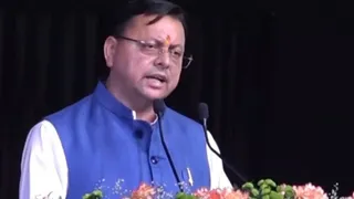 हरिद्वार के बैरागी कैंप में ‘जन जन की सरकार, 4 साल बेमिसाल’ कार्यक्रम के दौरान बोलते मुख्यमंत्री पुष्कर सिंह धामी।