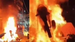 मामूली बात शुरू हुुए विवाद में आगजनी और हत्या तक पहुंच गया परिणाम। पीटीआई