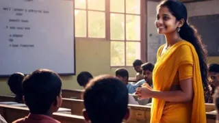 स्कूल शिक्षिका (प्रतीकात्मक चित्र)