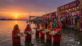 Chaiti Chhath 2026: चैती छठ के पूजन मंत्र। (Ai Generated Image)