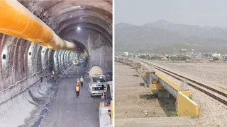 ऋषिकेश-कर्णप्रयाग रेल परियोजना में स्थित सुरंग।